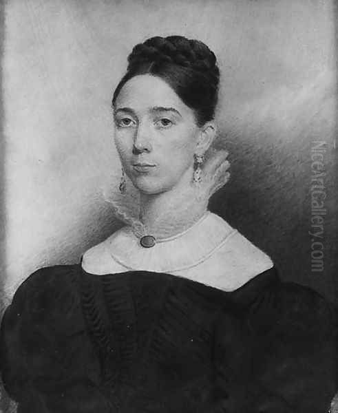 Mrs. Alice Goudry of Wilmington, Massachusetts Oil Painting by Eliza Goodridge