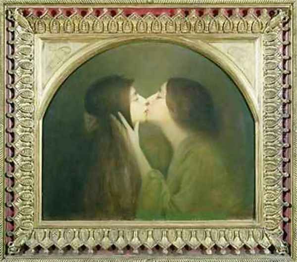 The Kiss Oil Painting by Joseph Granie