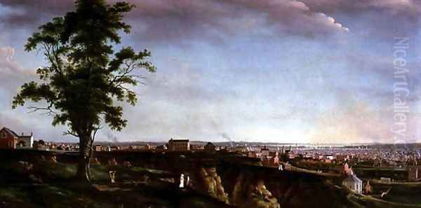 View of Baltimore from Chapel Hill Oil Painting by Francis Guy