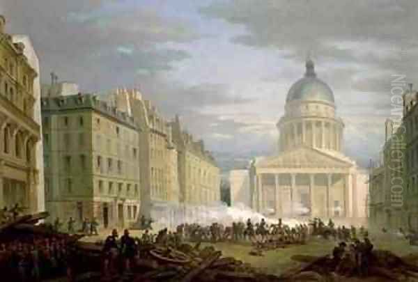 Siege of the Pantheon Oil Painting by Nicolas Edward Gabe