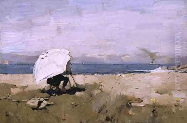 Hard At It Oil Painting by Sir James Guthrie