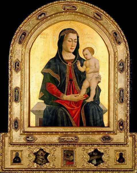 Virgin and Child c. 1465 Oil Painting by Francesco da Rimini Giovanni