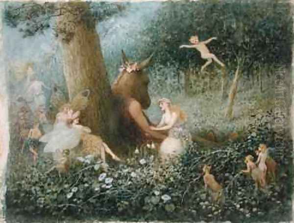 A Midsummer Nights Dream Oil Painting by Henry Towneley Green