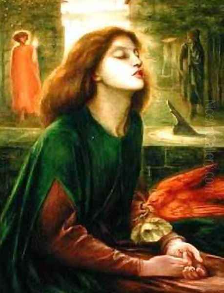 Copy of Beata Beatrix by Dante Gabriel Rossetti 1828-82 1900-10 Oil Painting by J. H. Gibbons