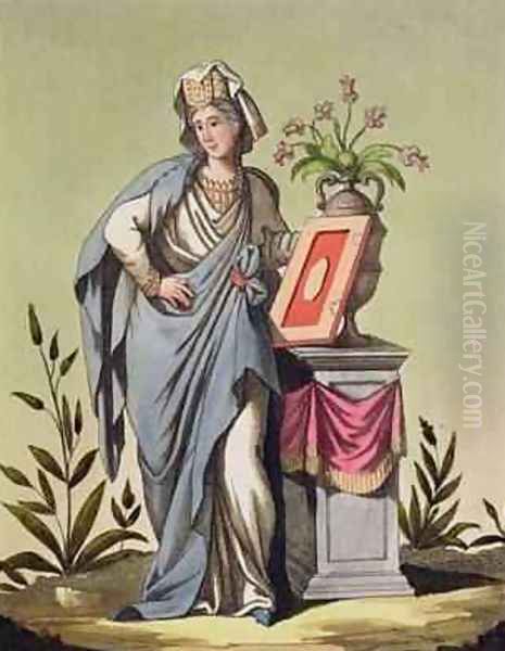 Sybil of Cumae No 16 from Antique Rome Oil Painting by Jacques Grasset de Saint-Sauveur