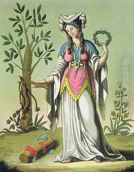 Sybil of Delphi Oil Painting by Jacques Grasset de Saint-Sauveur