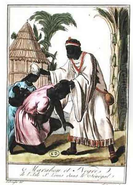 Marabout from Saint Louis Senegal Oil Painting by Jacques Grasset de Saint-Sauveur