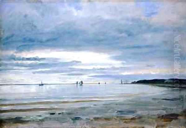 The Beach at Blankenese Oil Painting by Jacob Gensler