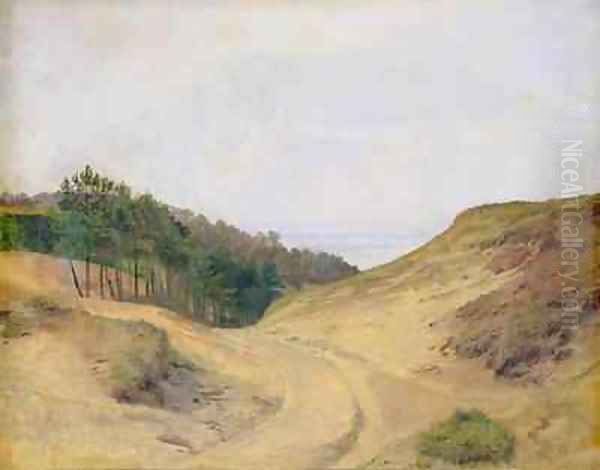 The Narrow Pass at Blankenese Oil Painting by Jacob Gensler