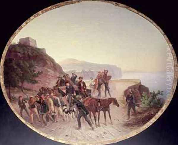 The Capture of Guido Edmondo Oil Painting by Carl Wilhelm Goetzloff