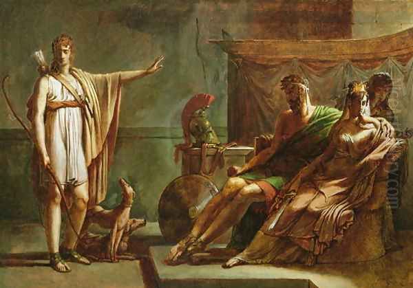 Phaedra and Hippolytus Oil Painting by Baron Pierre-Narcisse Guerin