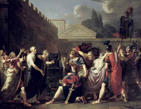 The Death of Brutus Oil Painting by Baron Pierre-Narcisse Guerin