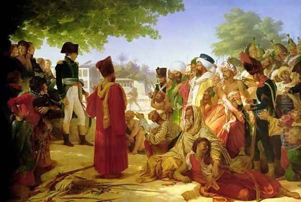 Napoleon Bonaparte 1769-1821 Pardoning the Rebels at Cairo Oil Painting by Baron Pierre-Narcisse Guerin