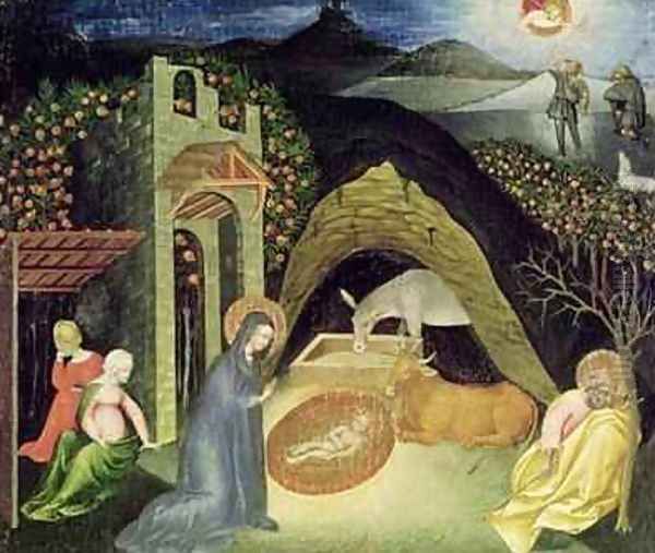 The Nativity Oil Painting by Paolo di Grazia Giovanni di