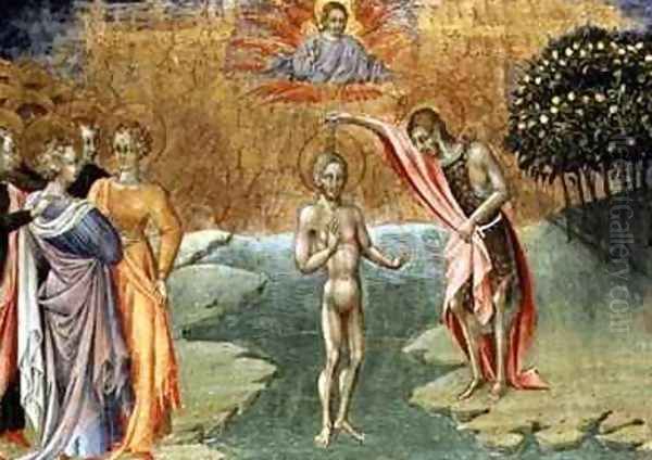 The Baptism of Christ Oil Painting by Paolo di Grazia Giovanni di