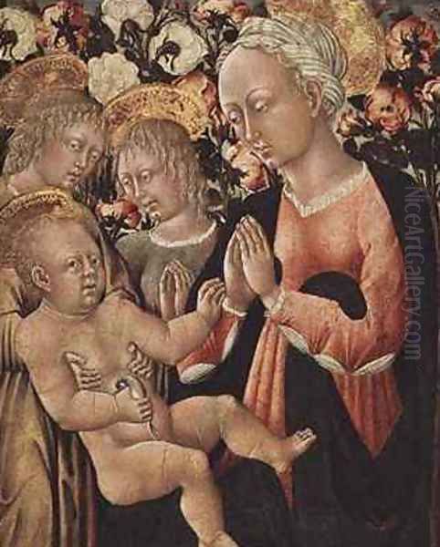 Madonna and Child with Angels Oil Painting by Paolo di Grazia Giovanni di