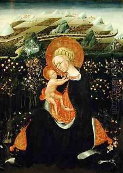 Madonna of Humility Oil Painting by Paolo di Grazia Giovanni di