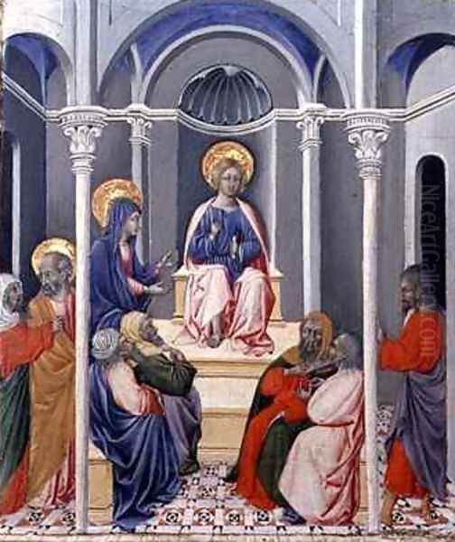 The Infant Christ Disputing in the Temple Oil Painting by Paolo di Grazia Giovanni di