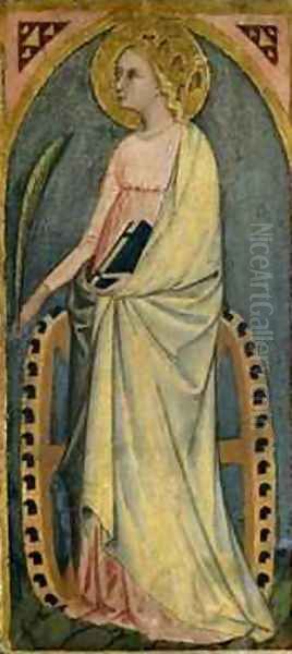 St Katharine Oil Painting by Paolo di Grazia Giovanni di