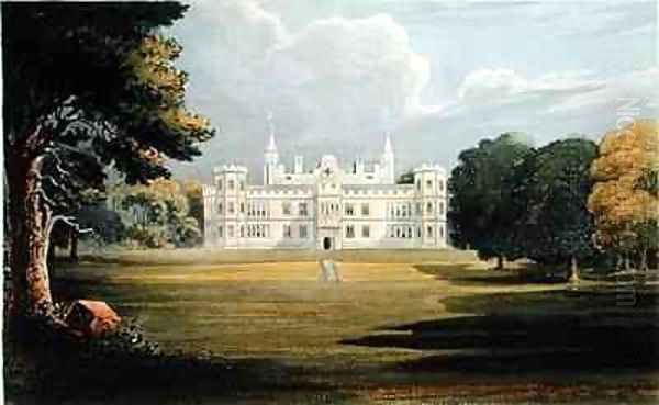 Mount Edgecumbe from Ackermanns Repository of Arts Oil Painting by John Gendall