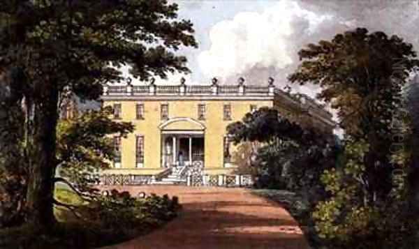 Nutwell Court from Ackermanns Repository of Arts Oil Painting by John Gendall