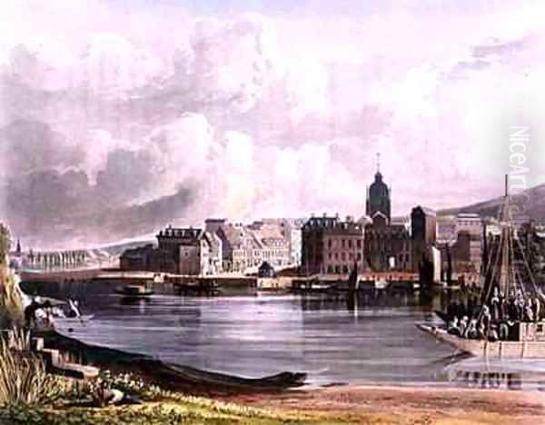 Elbeuf from Views on the Seine Oil Painting by John Gendall