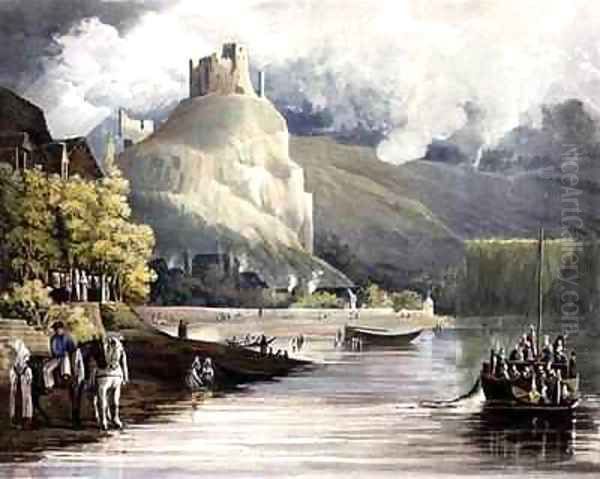 Andely from Views on the Seine Oil Painting by John Gendall