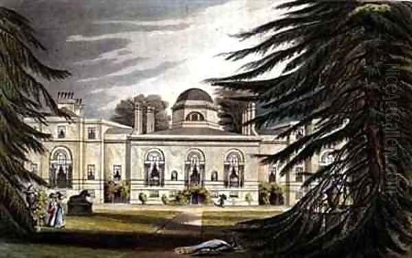 Garden front of Chiswick House Oil Painting by John Gendall