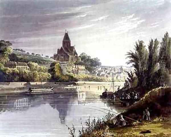 Triel from Views on the Seine Oil Painting by John Gendall