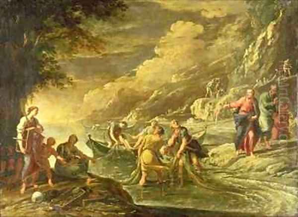 The Calling of SS Peter and Andrew Oil Painting by Domenico (Micco Spadaro) Gargiulo