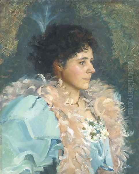 Portrait of a lady Oil Painting by Walter Bonner Gash