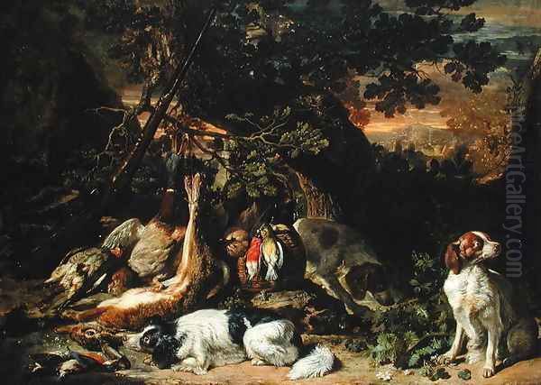 Rewards of the Hunt Oil Painting by Adriaen de Gryef