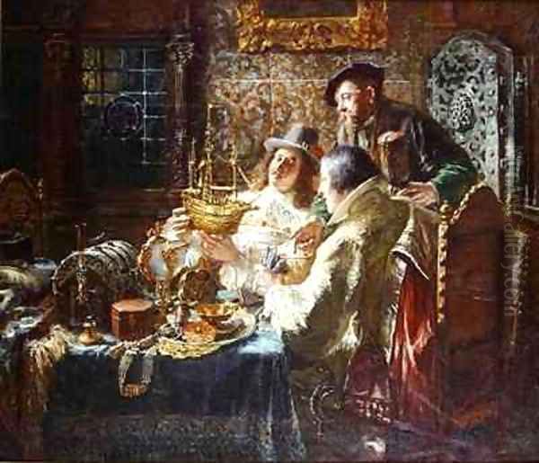 The Treasure Chest Oil Painting by Jacob Emmanuel Gaisser