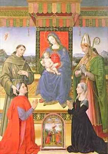 Madonna and Child with Saints Oil Painting by Raffaellino del Garbo