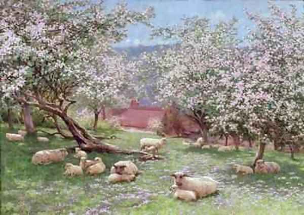 Appleblossom Oil Painting by William Biscombe Gardner