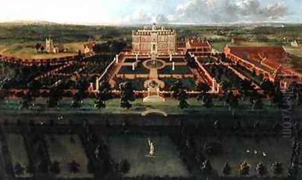 The South Front of Sudbury Hall Oil Painting by Jan the Elder Griffier