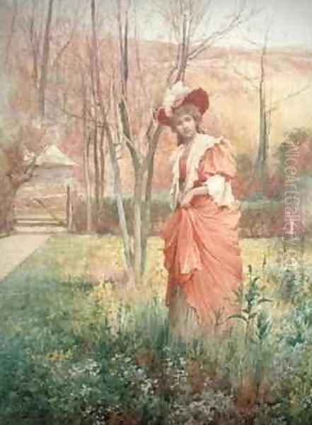 The Squires Daughter Oil Painting by Alfred Augustus I Glendenning