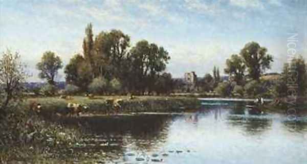 Medmenham Abbey Oil Painting by Alfred Augustus I Glendenning