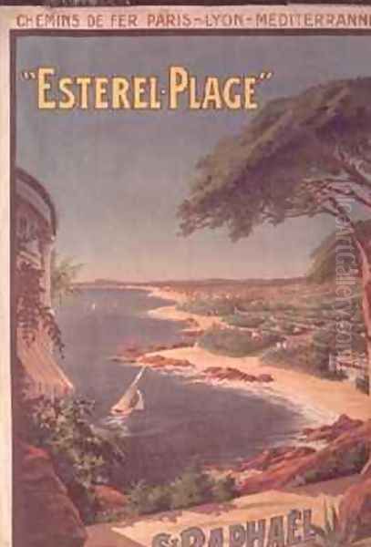 Poster advertising Esterel Plage St Raphael Oil Painting by Henri (Boulanger) Gray