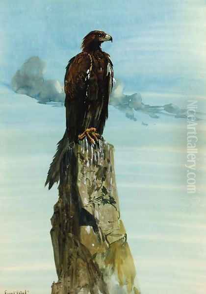 Steppe Eagle Oil Painting by Ernest Henry Griset