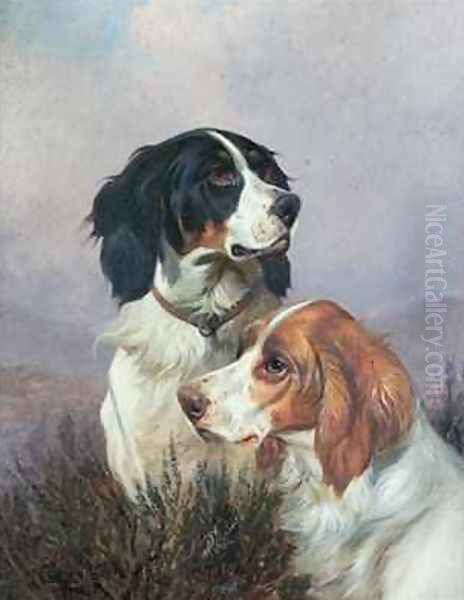 Setters on a Moor Oil Painting by Colin Graeme