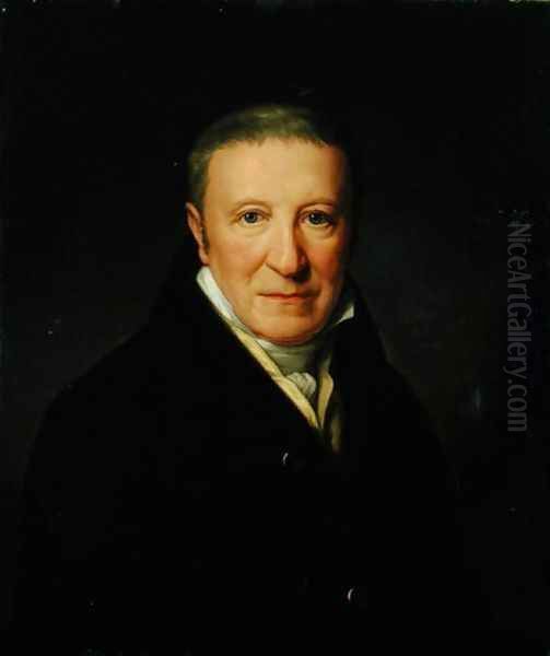 Canon Friedrich Johann Lorenz Meyer 1760-1844 Oil Painting by Friedrich Carl Groger