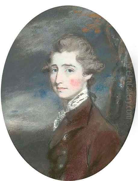 Portrait of Luke Gardiner, Lord Mountjoy (1745-1798), bust-length Oil Painting by Daniel Gardner