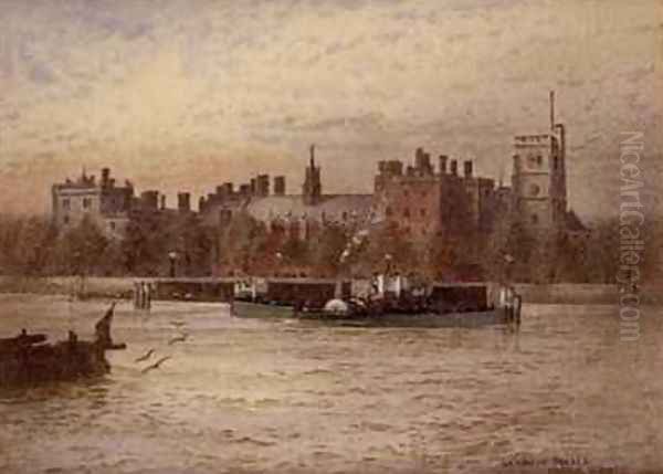 Lambeth Palace Oil Painting by Frederick E.J. Goff