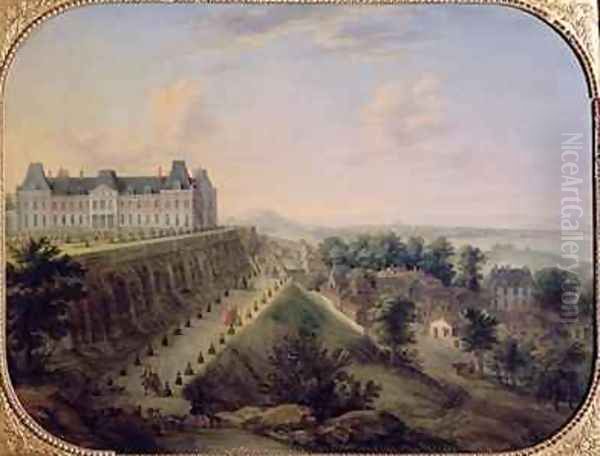 The Chateau de Meudon Oil Painting by Charles Leopold Grevenbroeck