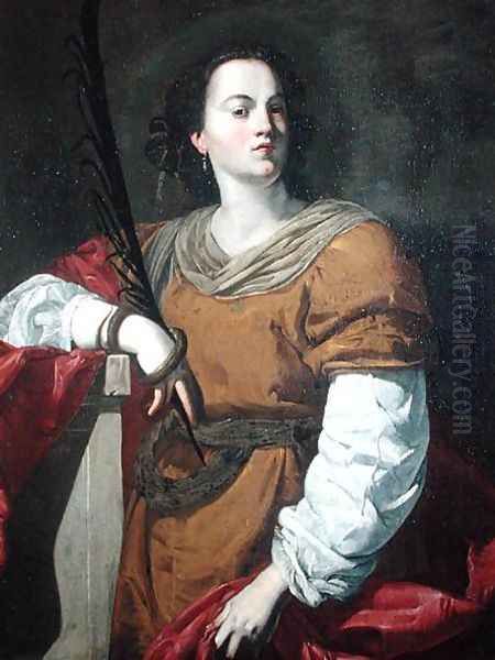 St Christina the Astonishing Oil Painting by Francesco Guarino