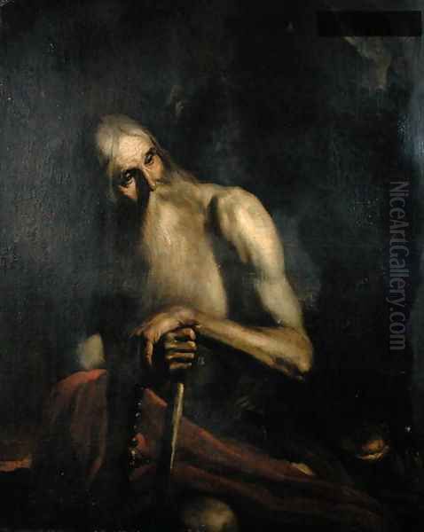 St Jerome Oil Painting by Francesco Guarino