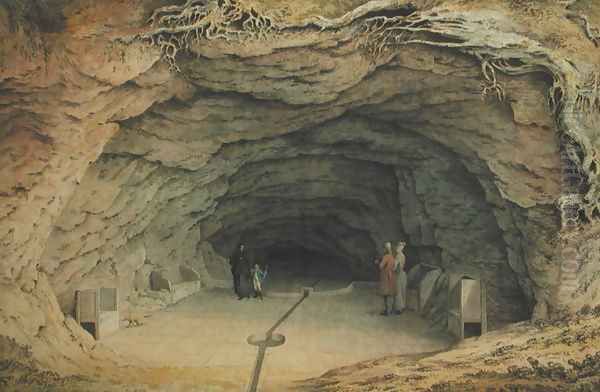 Mother Ludlums Hole near Farnham Surrey Oil Painting by Samuel Hieronymous Grimm