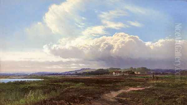 Sunshine on the heath Oil Painting by Arthur Gilbert