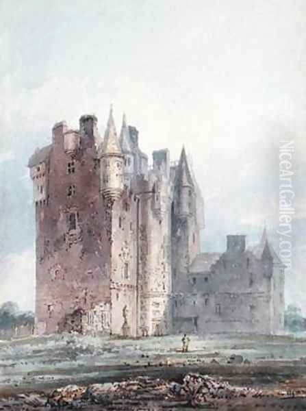 Glamis Castle Oil Painting by Thomas Girtin